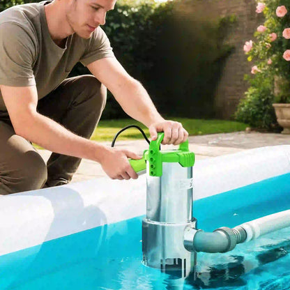 Outsunny 1100W Submersible Electric Water Sump Pump for Dirty/Clean Water with Portable and Lightweight, Green