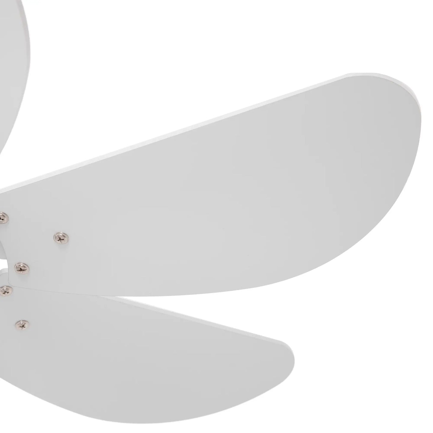 HOMCOM Ceiling Fan with LED Light, Flush Mount Ceiling Fan Lights with 6 Reversible Blades, Pull-Chain Switch, White