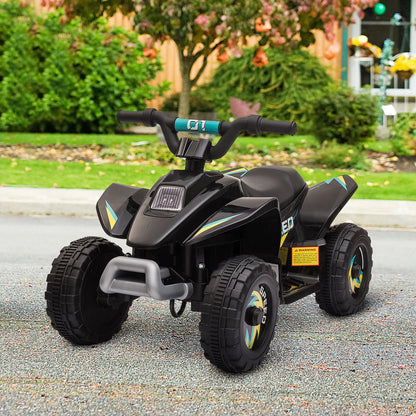HOMCOM 6V Kids Electric Ride on Car Forward Reverse Functions for Toddlers Aged 18-36 Months, Black