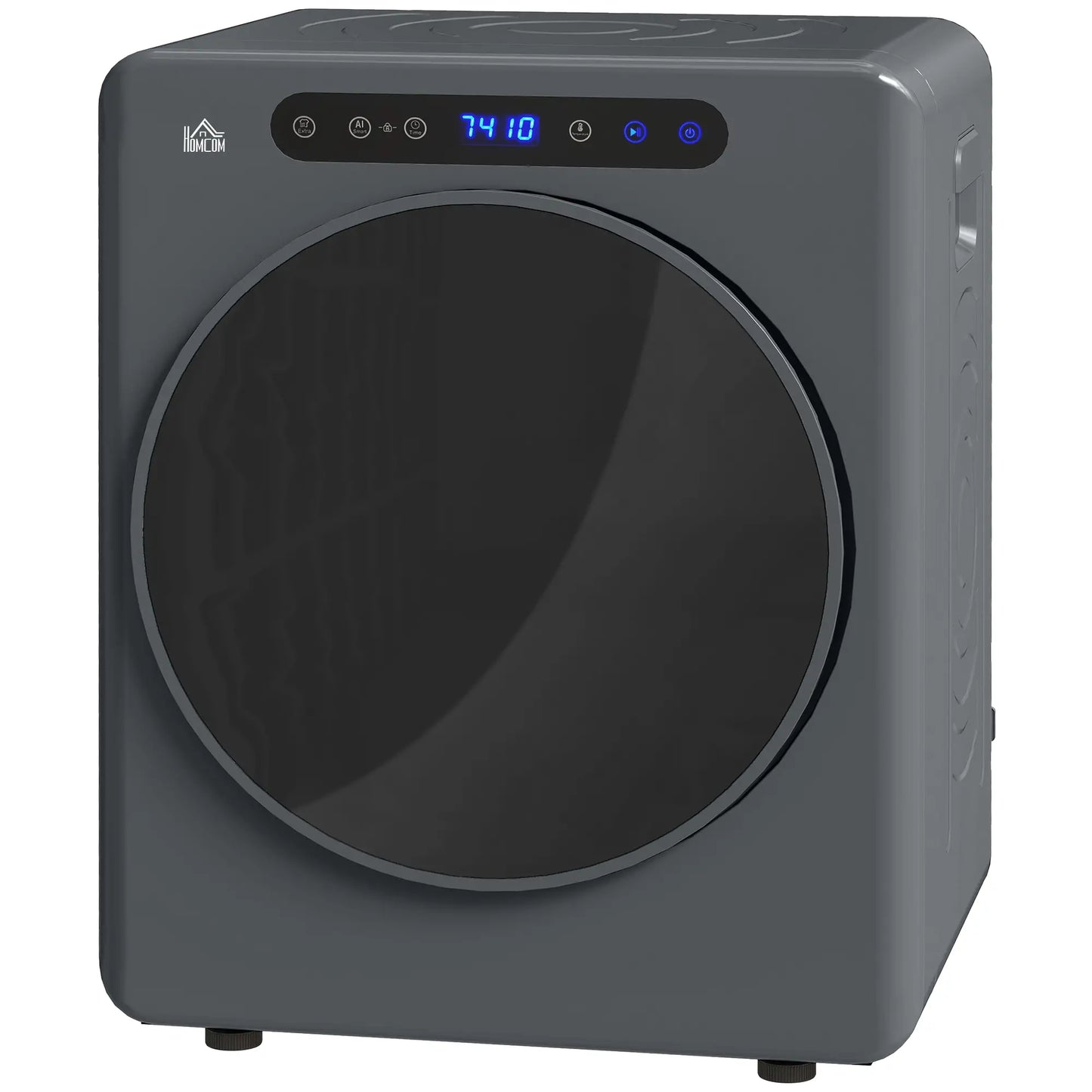 HOMCOM 4kg Laundry Compact 40-60℃ Vented Tumble Dryer - Grey