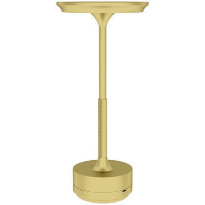 HOMCOM Cordless Table Lamp, Touch LED Desk Lamp with 4000mAh Rechargeable Battery, 3 Colour, for Bedroom Living Room
