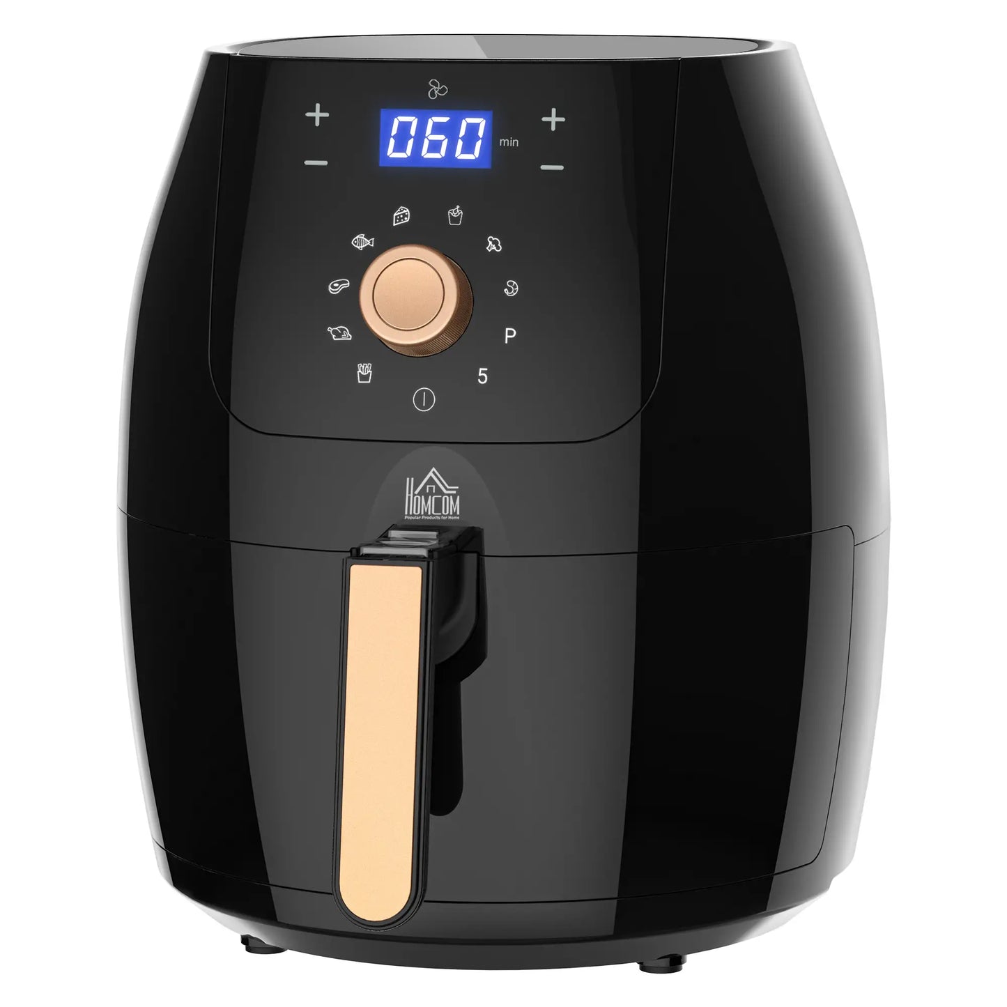 HOMCOM 5.5L 1700W Air Fryer, with Digital Display, 80-200℃ Temperature