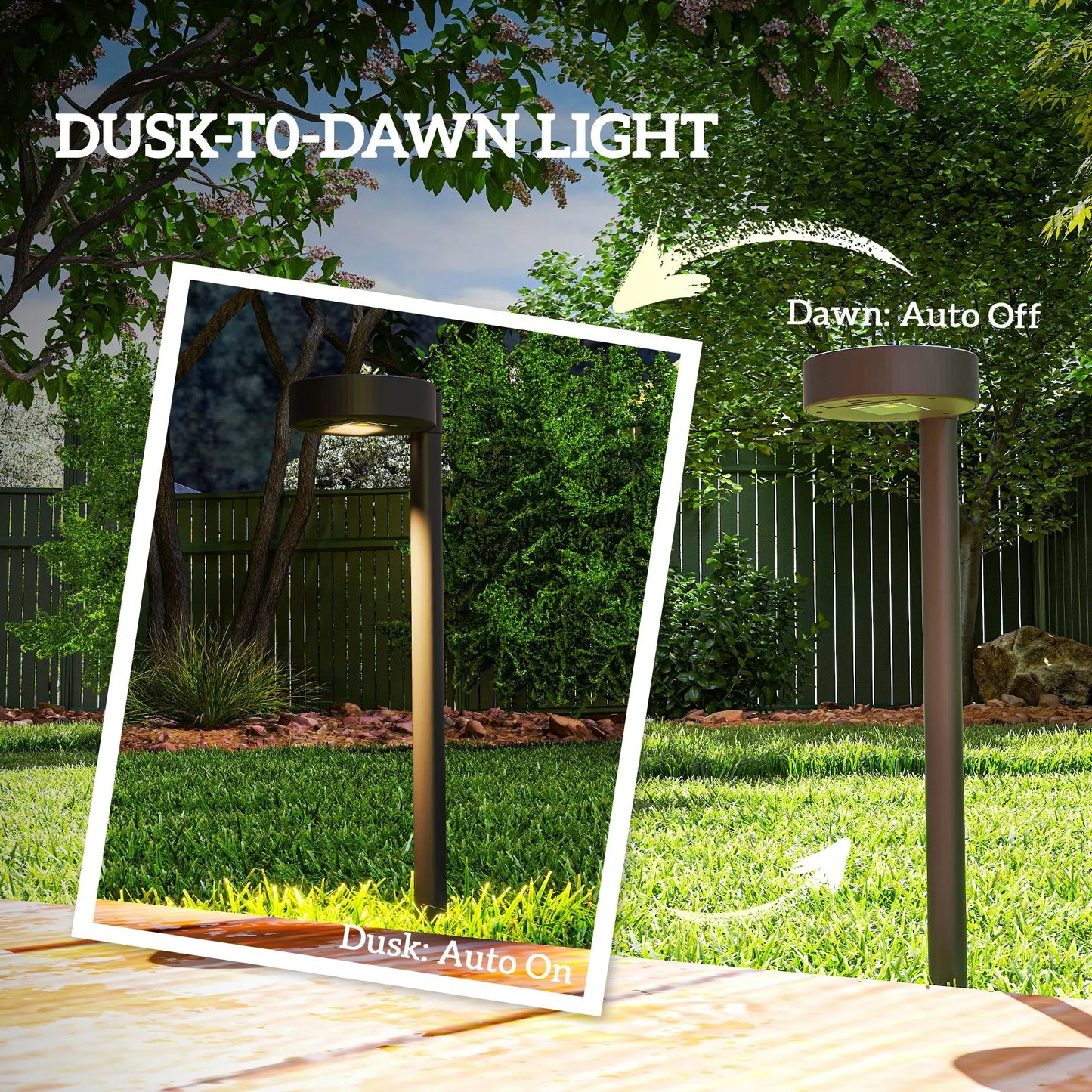 Outsunny Solar Lights Outdoor Garden Stake 8 Pack Pathway Lighting with Auto On/Off LED, IP44 Waterproof, Plastic