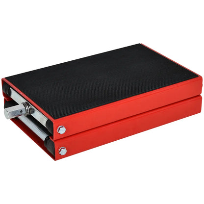 DURHAND 500KG Motorcycle Scissor Lift Jack, Height Adjustable Motorbike Stand with Anti-Slip Wide Deck, Heavy Duty Steel Repair Lift Hoist Stand for Home Garage