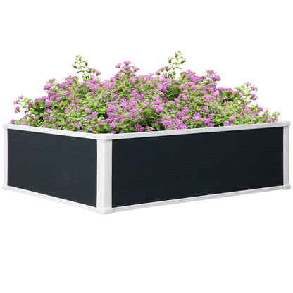 Outsunny 221L Raised Garden Bed, Weather-Resistant PP Planter Box Containers for Outdoor Patio Plant Flower