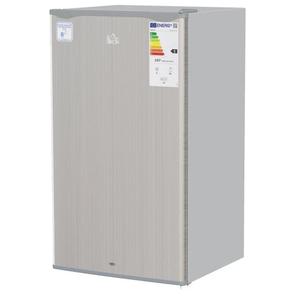 HOMCOM 91L Freestanding Under-Counter Fridge with Lock - Grey