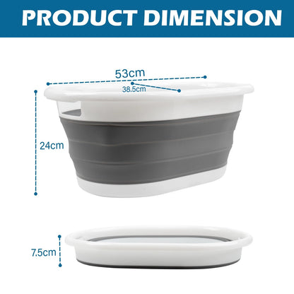 Crystals Collapsible Laundry Basket Foldable Compact Washing Cloth Storage Bin Large