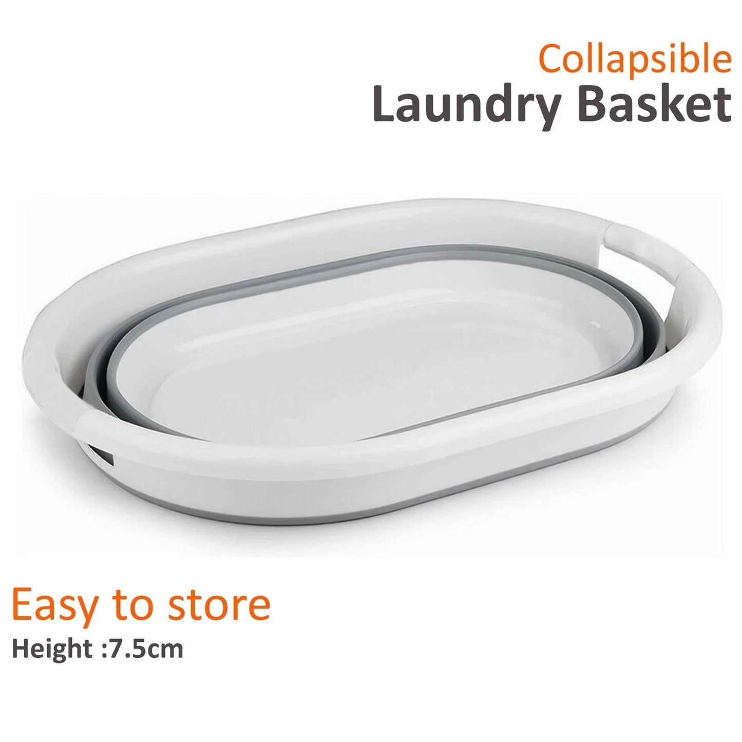 Crystals Collapsible Laundry Basket Foldable Compact Washing Cloth Storage Bin Large
