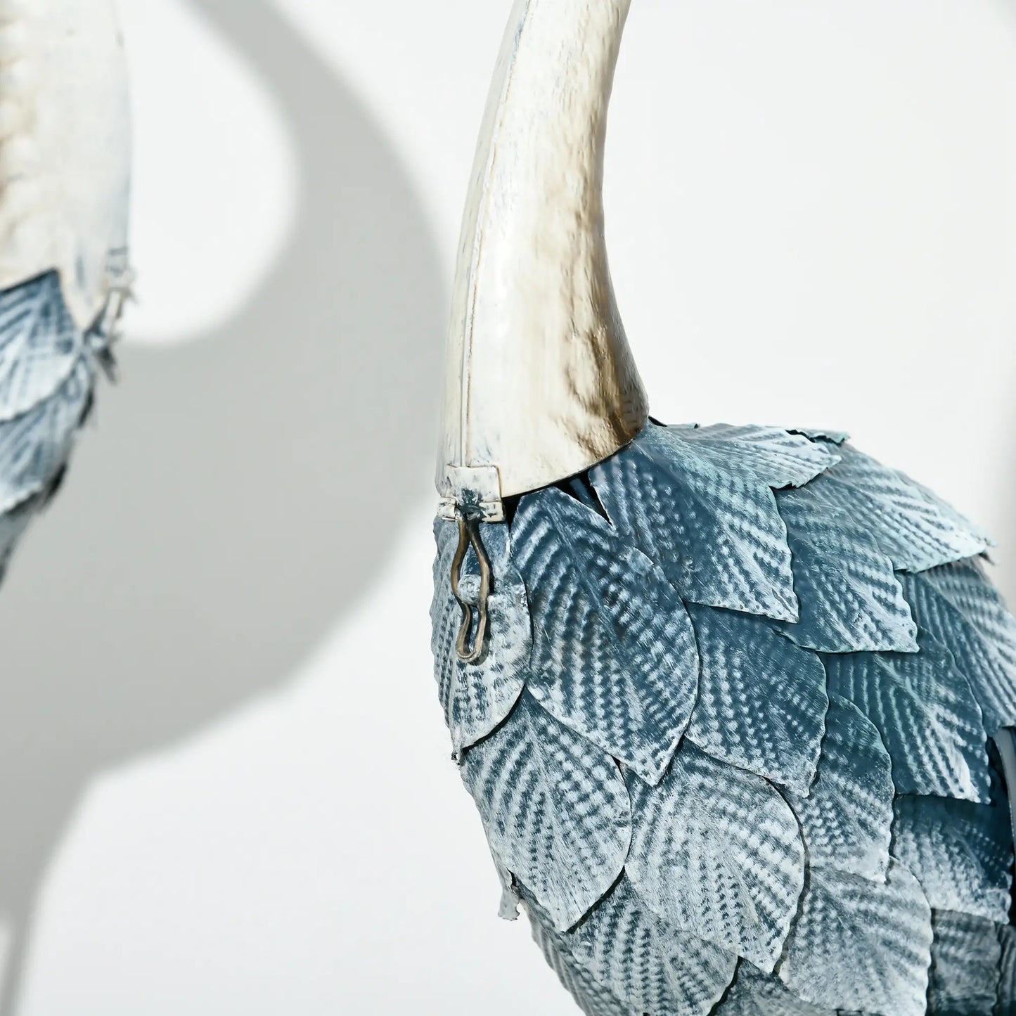 Outsunny Crane Garden Decoration Ornaments, 2 PCS Steel Statue Set Gifts, Water and Rust Resistant Sculptures