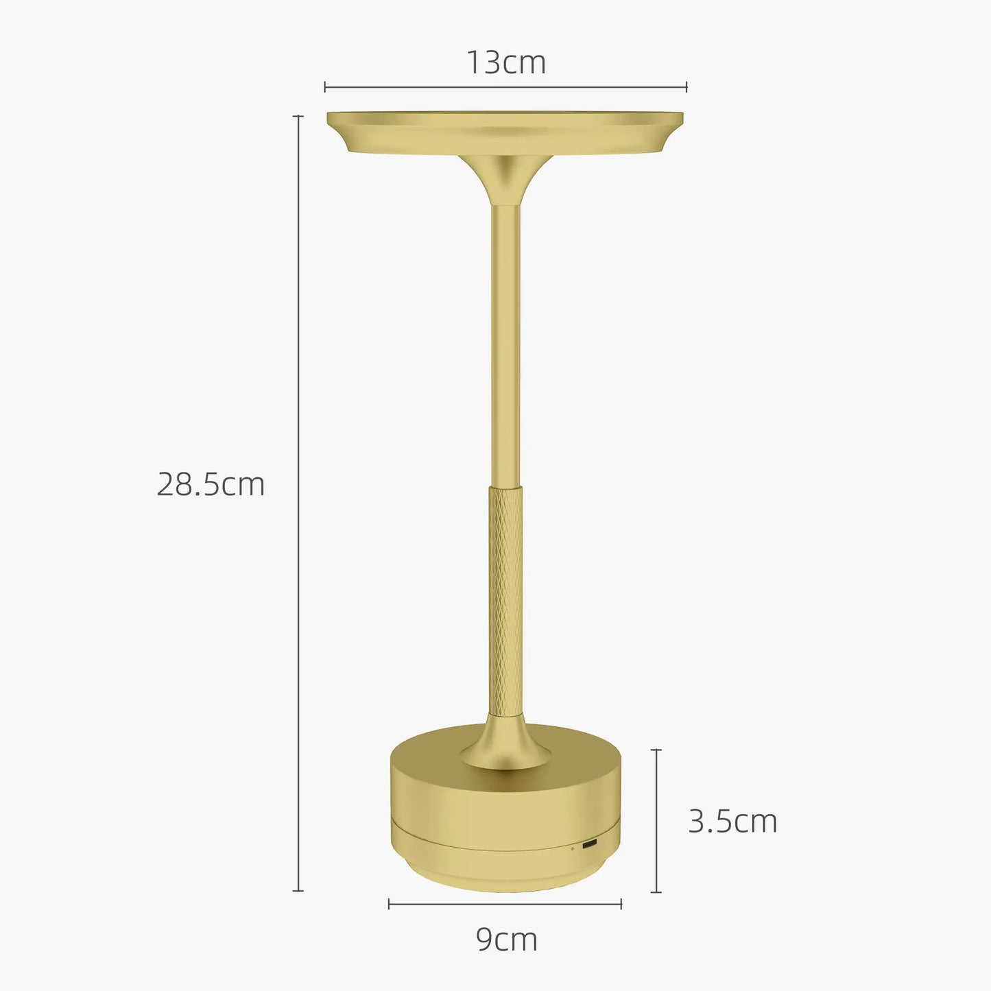 HOMCOM Cordless Table Lamp, Touch LED Desk Lamp with 4000mAh Rechargeable Battery, 3 Colour, for Bedroom Living Room
