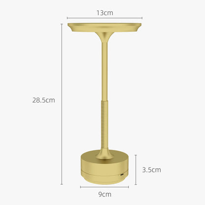 HOMCOM Cordless Table Lamp, Touch LED Desk Lamp with 4000mAh Rechargeable Battery, 3 Colour, for Bedroom Living Room