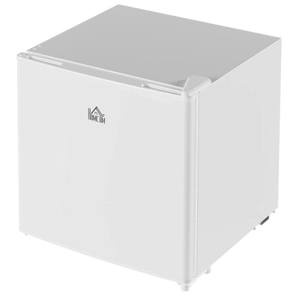 HOMCOM 46 Litre Table Top Mini Fridge, Small Fridge with Ice Box, Reversible Door, Adjustable Temperature, Cream