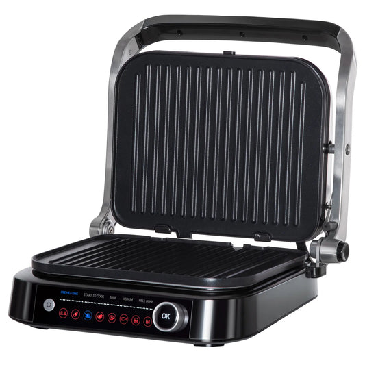 Premium Non-Stick Electric Grill & Panini Press with 8 Settings – 2100W Indoor BBQ
