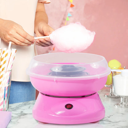 HOMCOM Candy Floss Machine Electric Cotton Candy Maker Gadgetry 450W - Pink