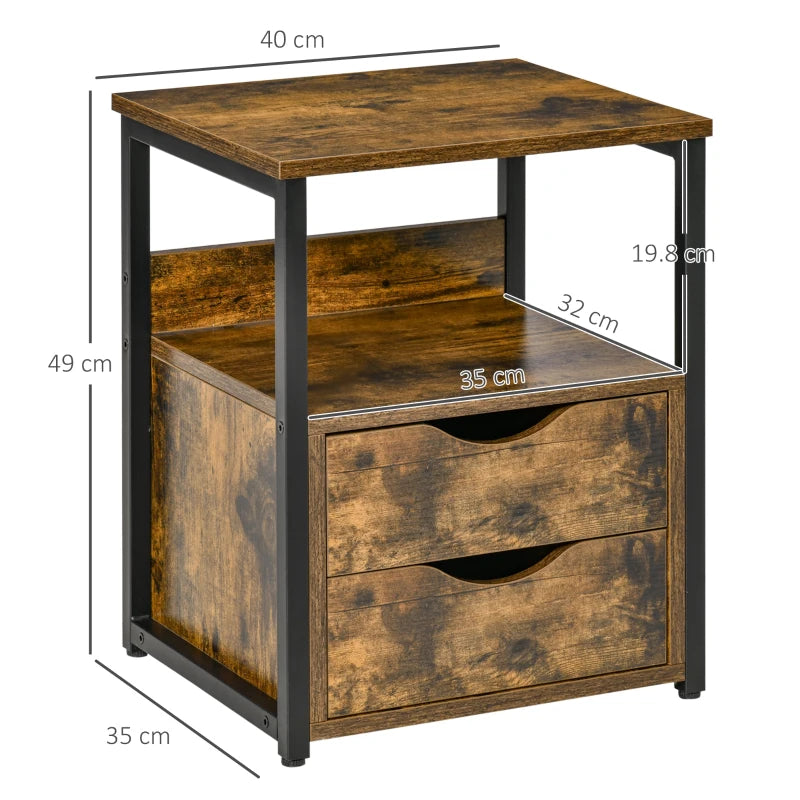 wood & metal side tables industrial side table lamps