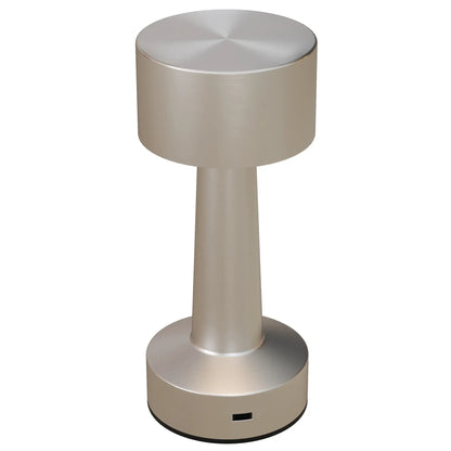 HOMCOM Cordless Table Lamp, Touch LED Desk Lamp with Rechargeable Battery, 3 Colour - Silver